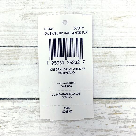 Coach Long Zip Around Wallet in Silver/Black Leather C3441 - Picture 5 of 5